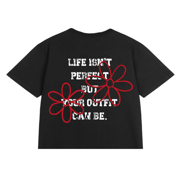 FLOWERS T-shirt Black