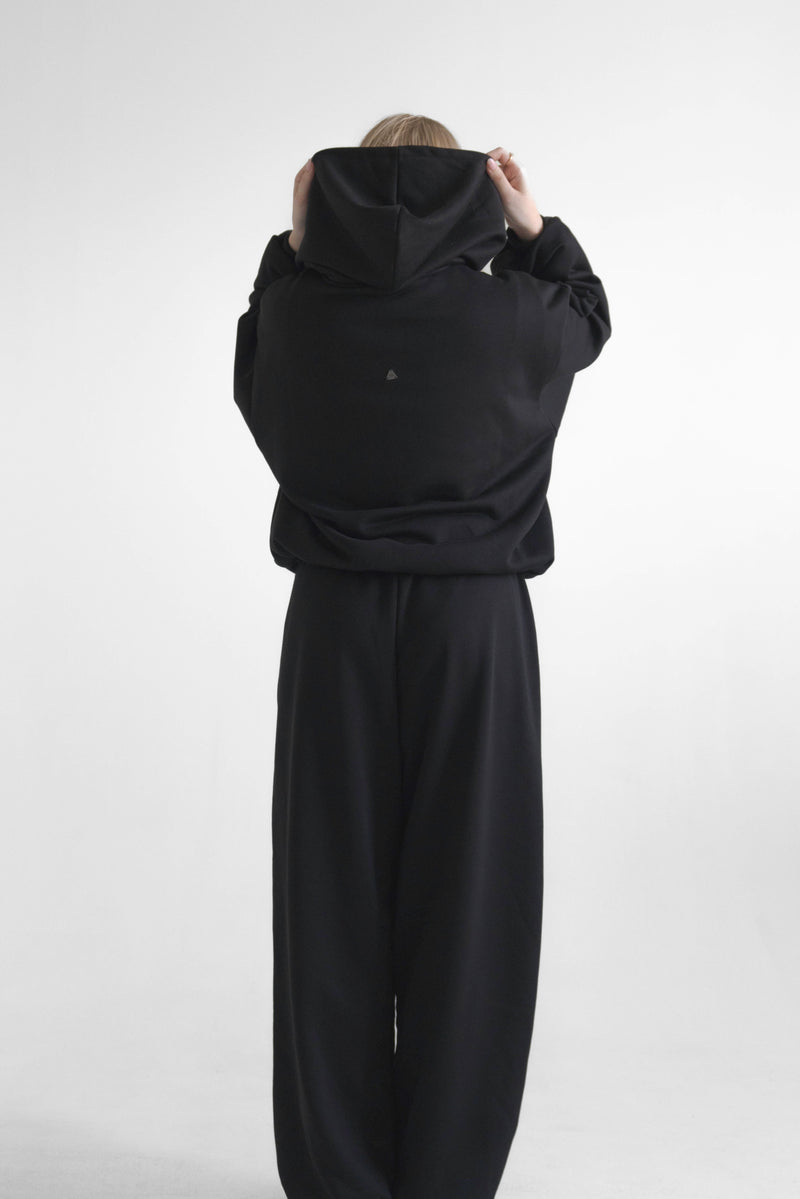 BASIC Hoodie Black - Czarna bluza typu oversize
