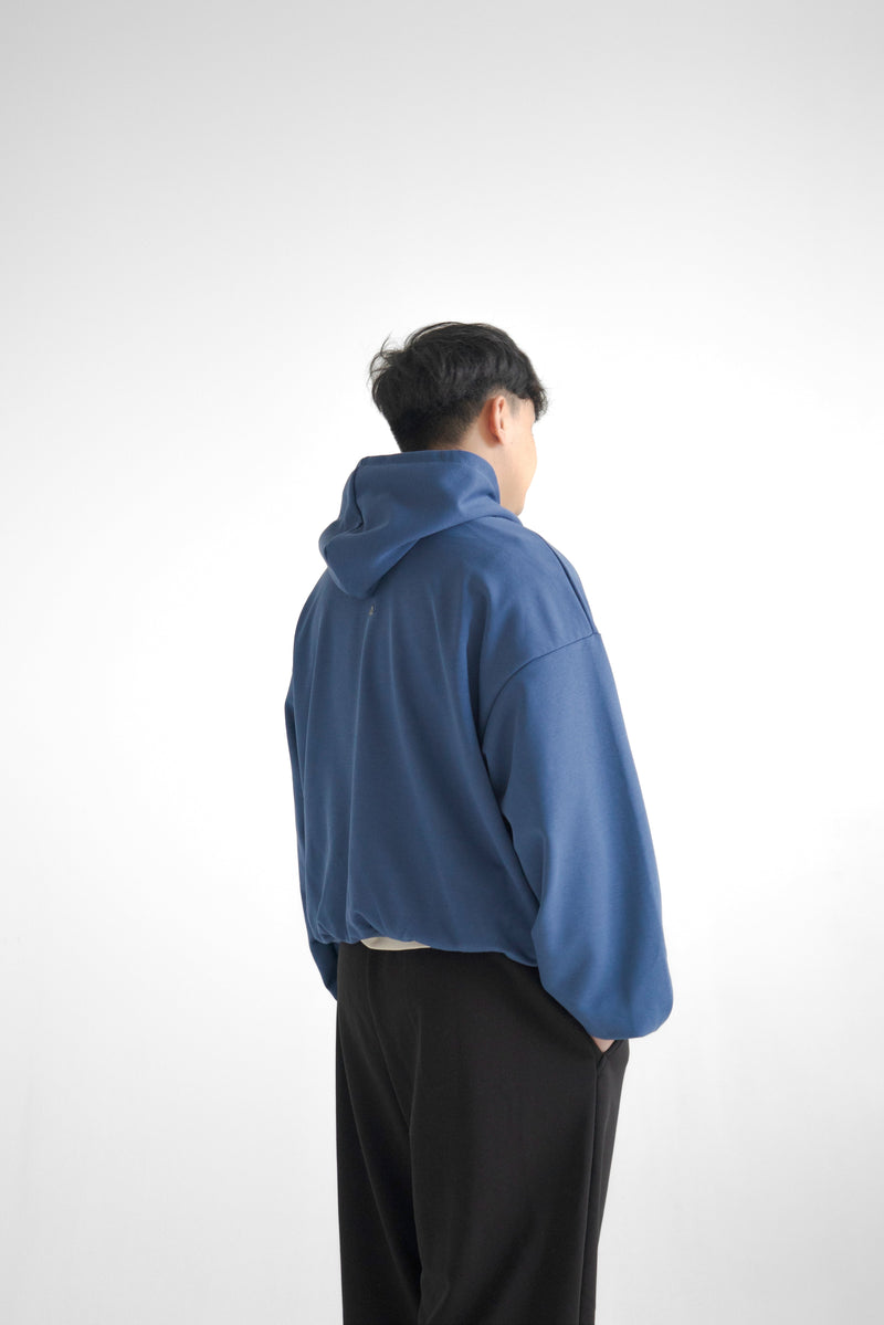 BASIC Hoodie Indigo - Bluza typu oversize